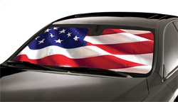 Intro-Tech USA Flag Custom Fit Sun Shade 11-up Dodge Charger
